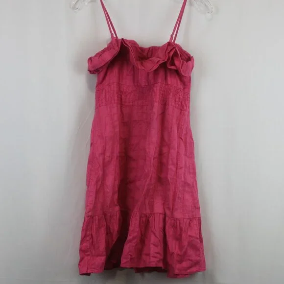 OP Pink Riot Ruffle Short Dress - Picture 2 of 8